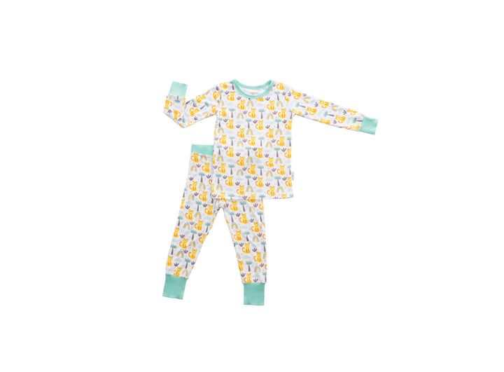 Rainbow Safari Two Piece Pajamas