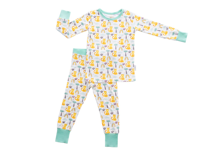 Rainbow Safari Two Piece Pajamas